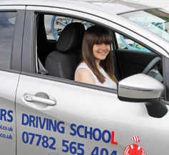 Female driving instructor